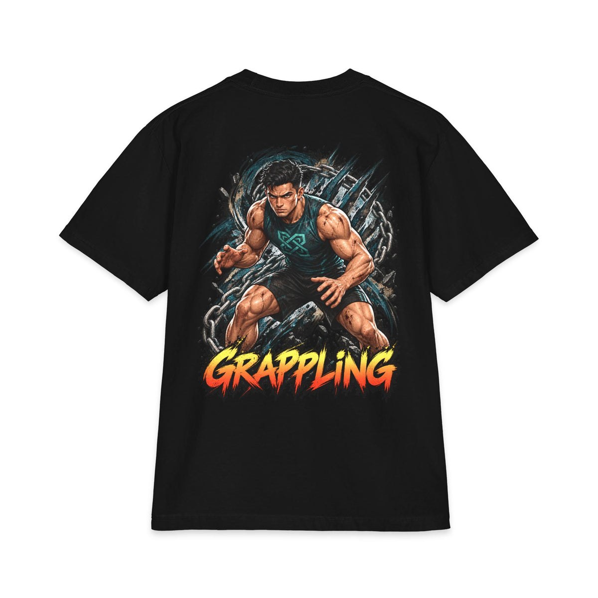 Fighters 2.0 t-shirt man grappling