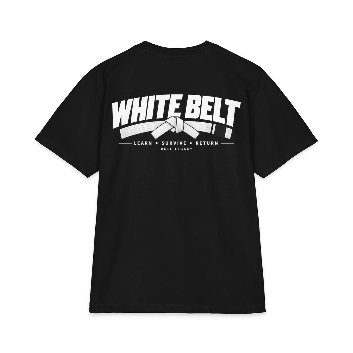 roll legacy t-shirt white belt