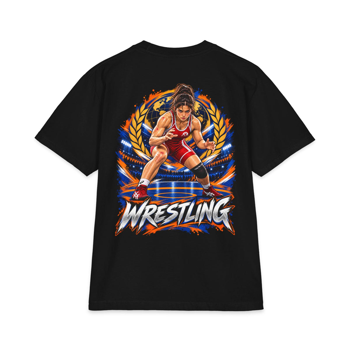 Fighters 2.0 t-shirt woman wrestling