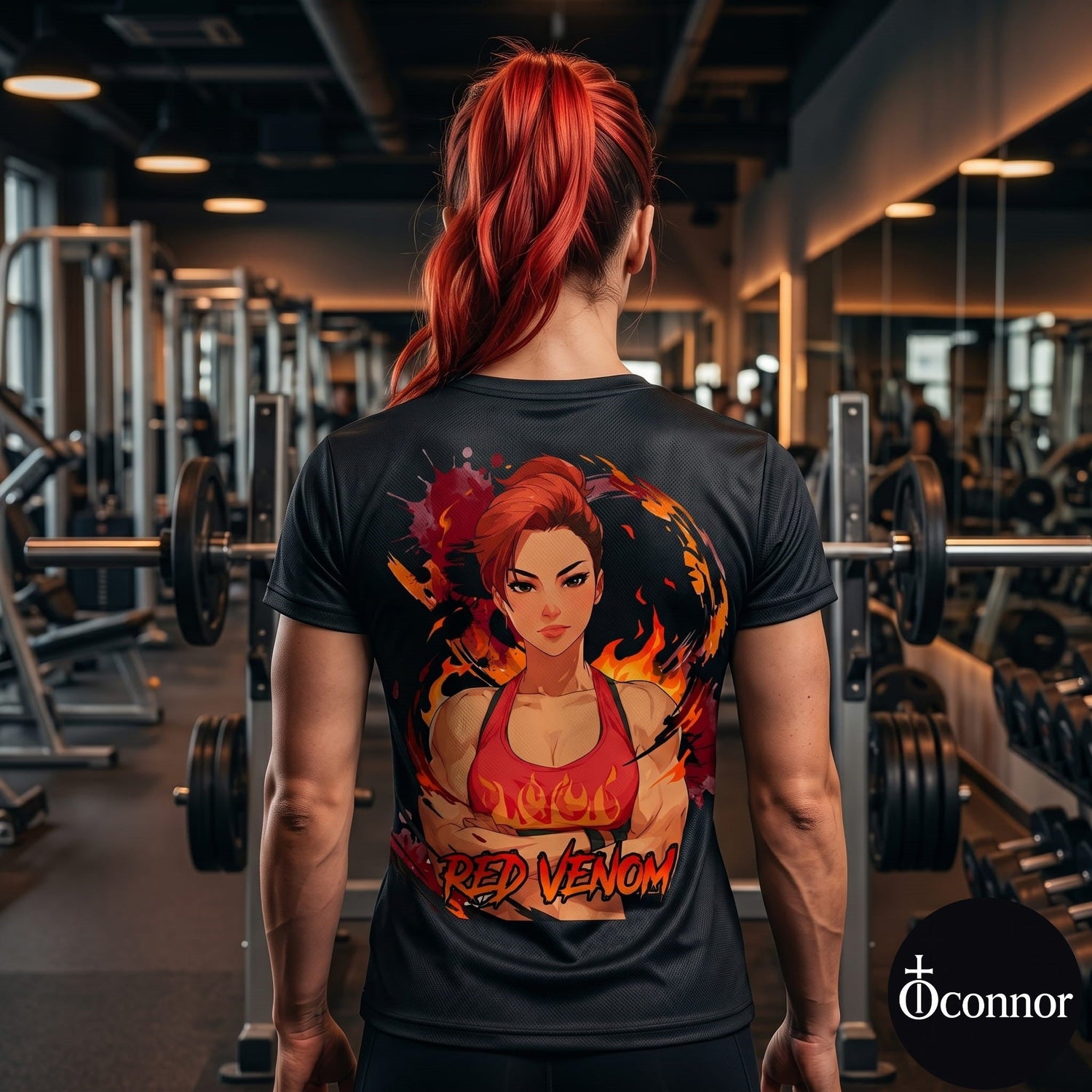 Anime gym AOP polyester performance tees collection - 8 exclusive Gymrats designs by O'Connor