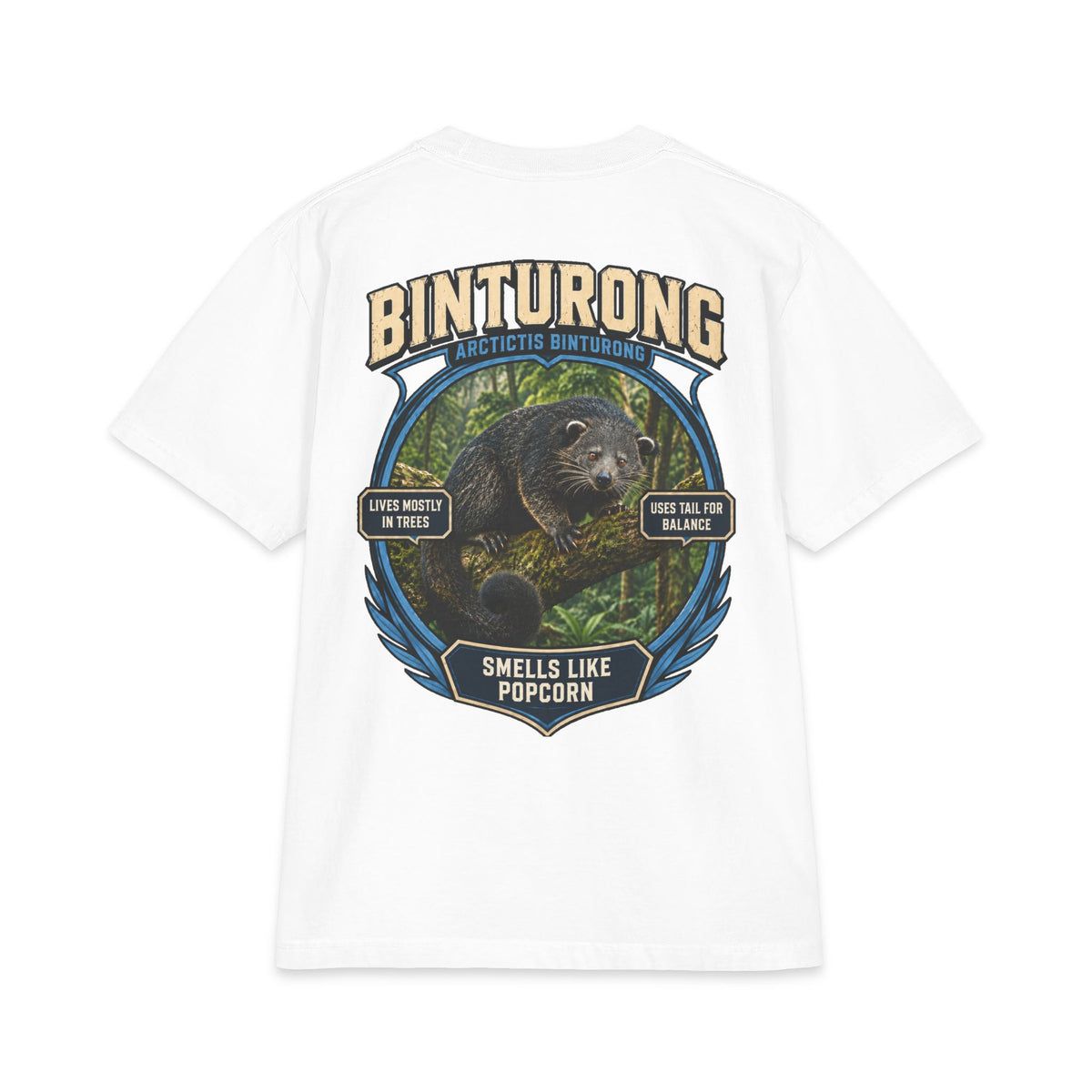 stranger animal t-shirt binturong