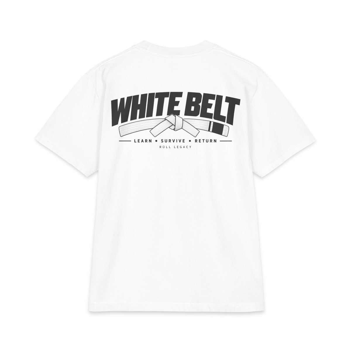 roll legacy t-shirt white belt