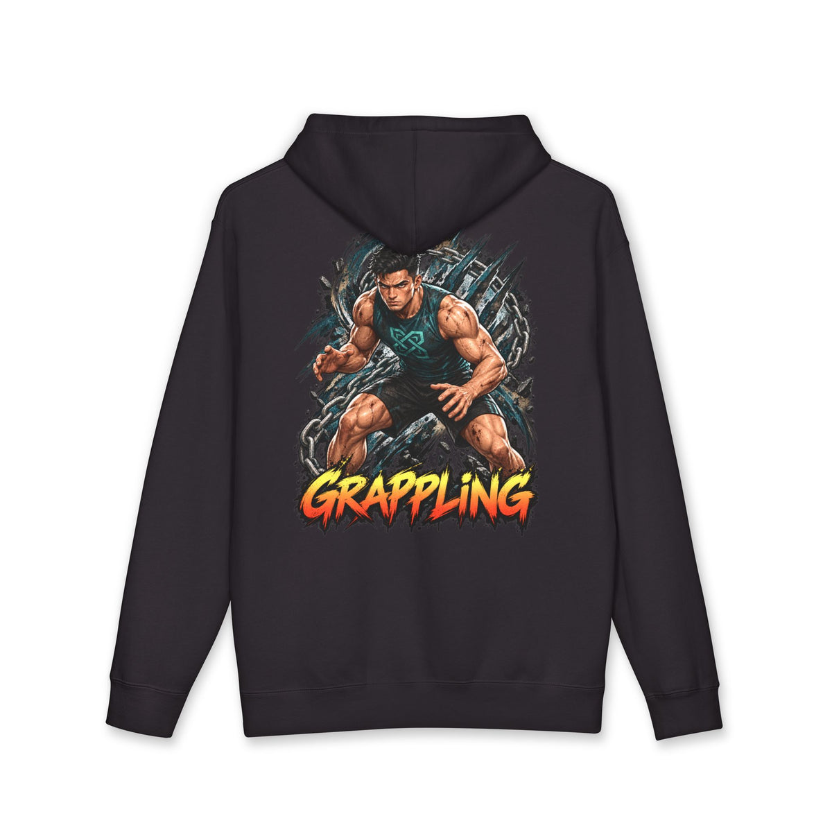Copy of fighters 2.0 hoodie man grappling