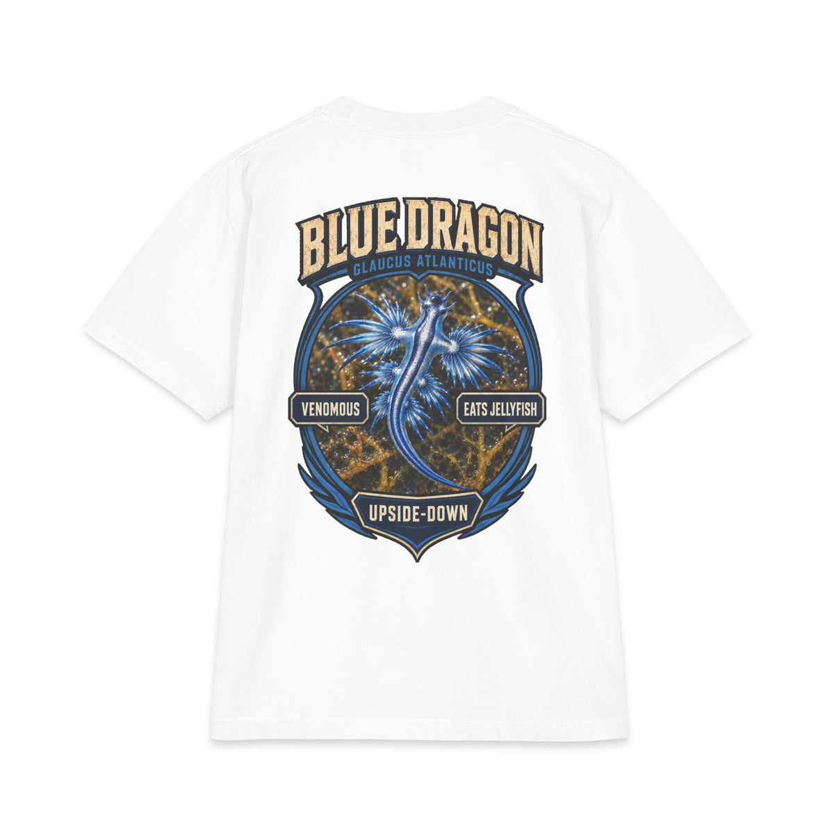 stranger animal t-shirt blue dragon