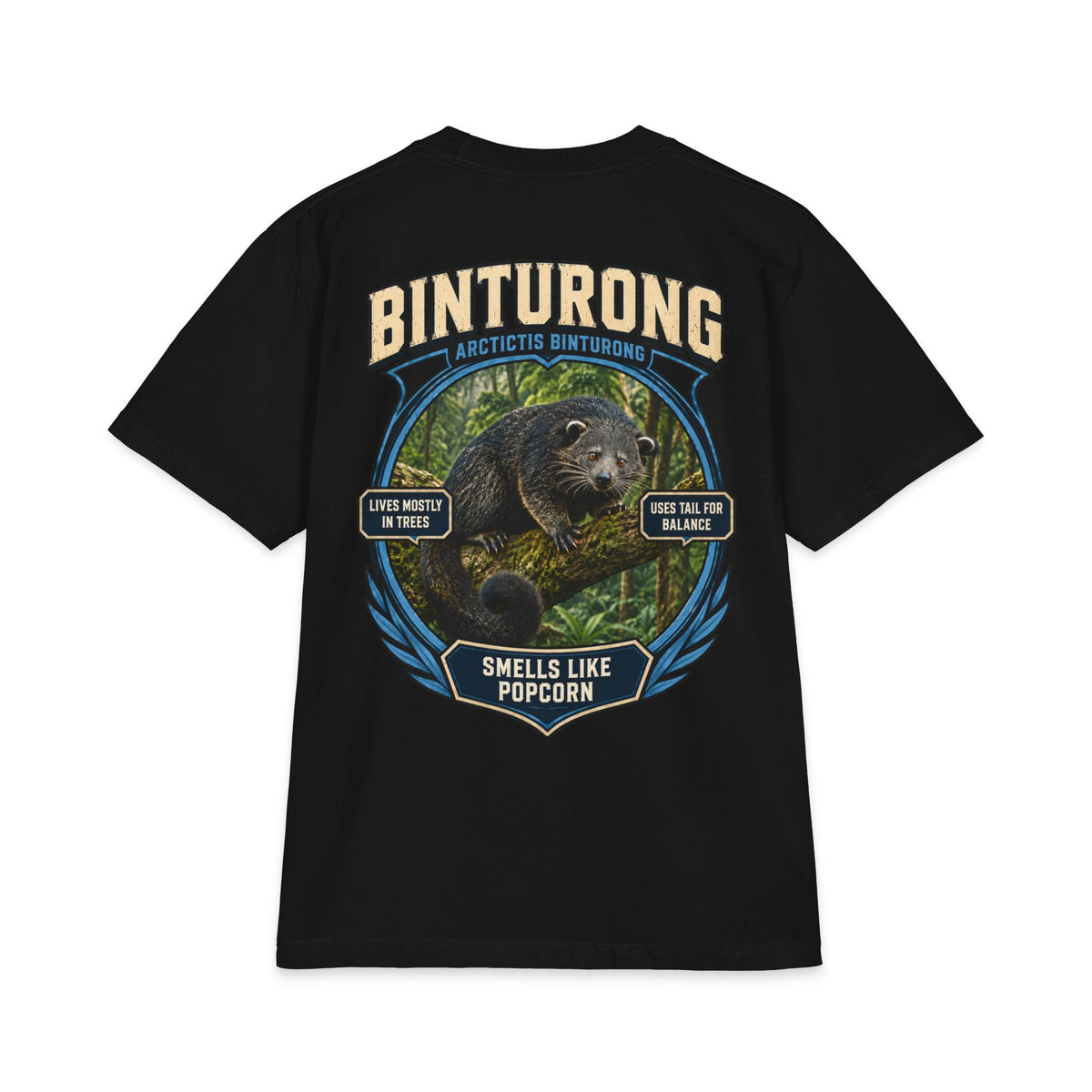 stranger animal t-shirt binturong