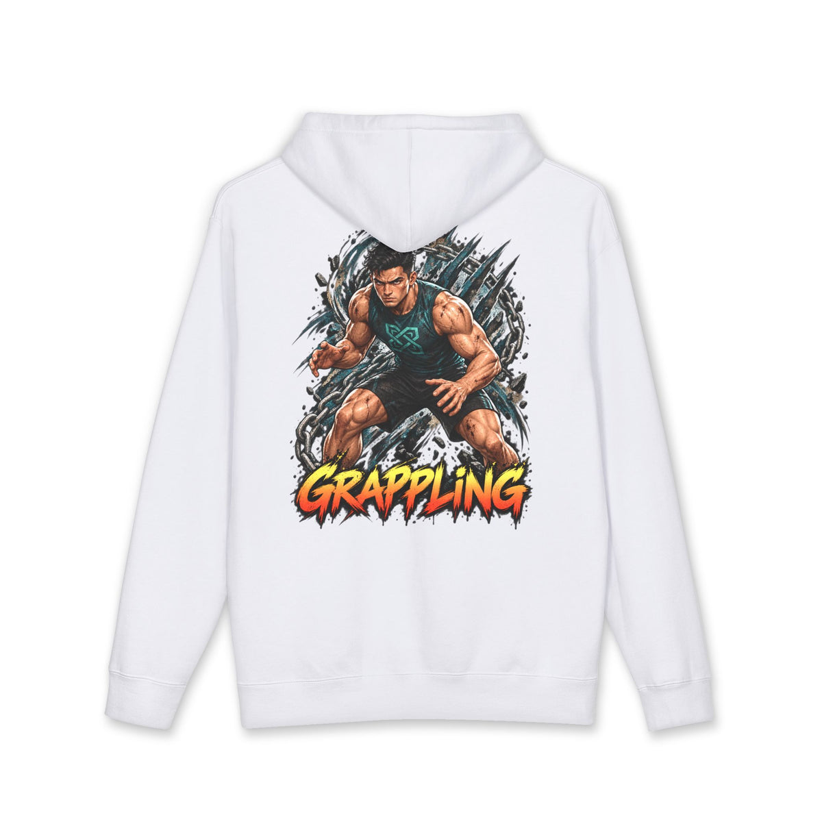Copy of fighters 2.0 hoodie man grappling