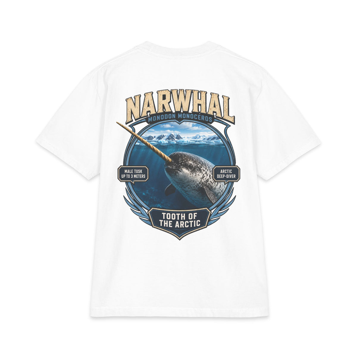stranger animals tshirt narwhal