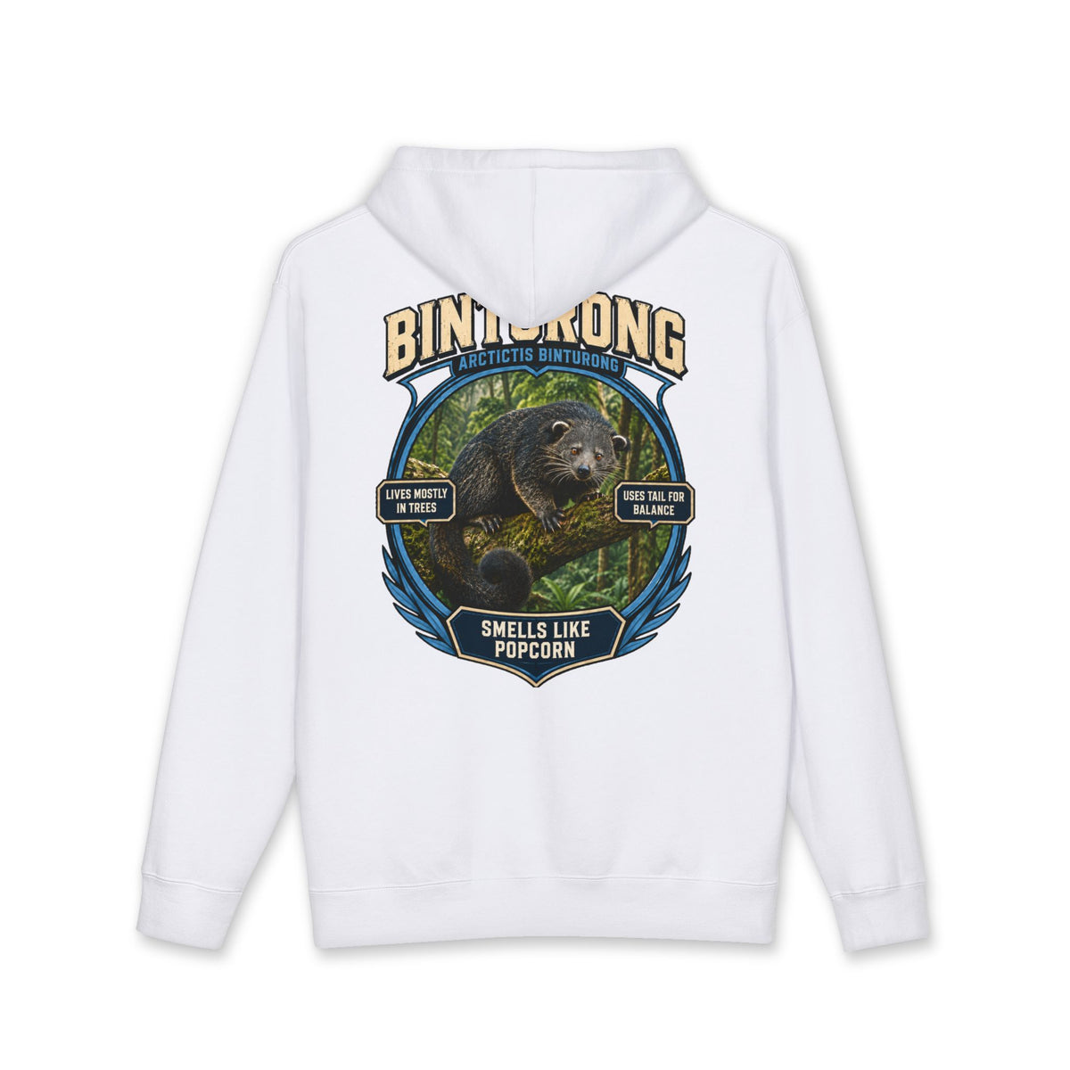 Stranger animals hoodie binturong