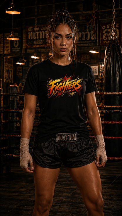 Muay Thai Women — Anime Martial Arts Cotton Tee | O'Connor Fighters