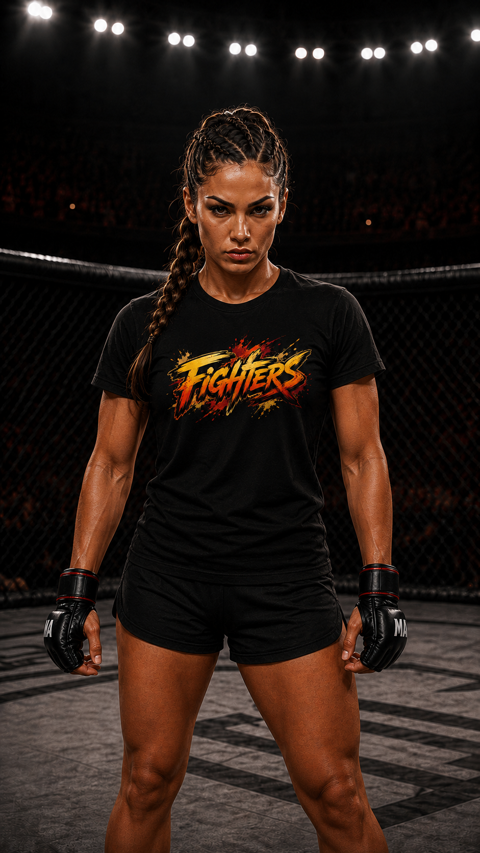 MMA Women — Anime Martial Arts Cotton Tee | O'Connor Fighters