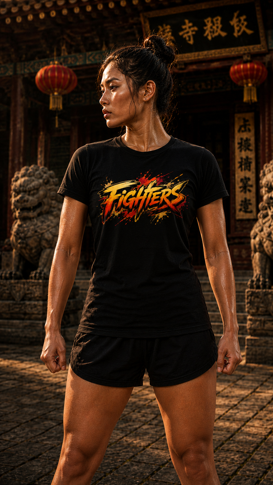 Kung Fu Women — Anime Martial Arts Cotton Tee | O'Connor Fighters