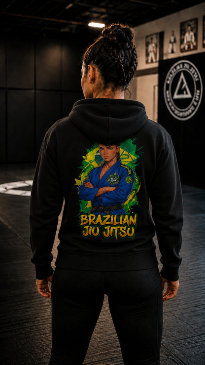 Brazilian Jiu Jitsu Women — Anime Martial Arts Hoodie | O'Connor Fighters