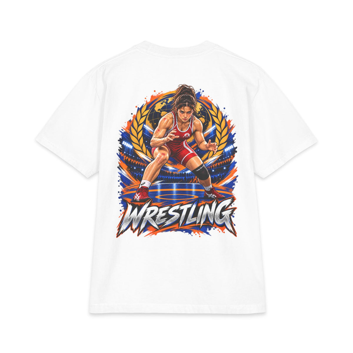 Fighters 2.0 t-shirt woman wrestling