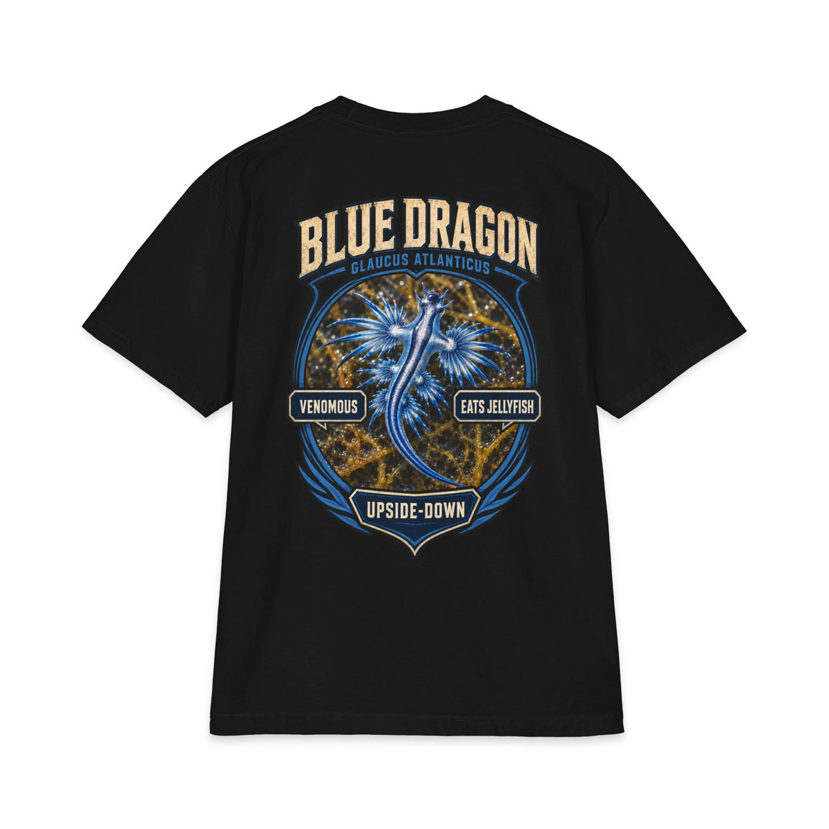 stranger animal t-shirt blue dragon