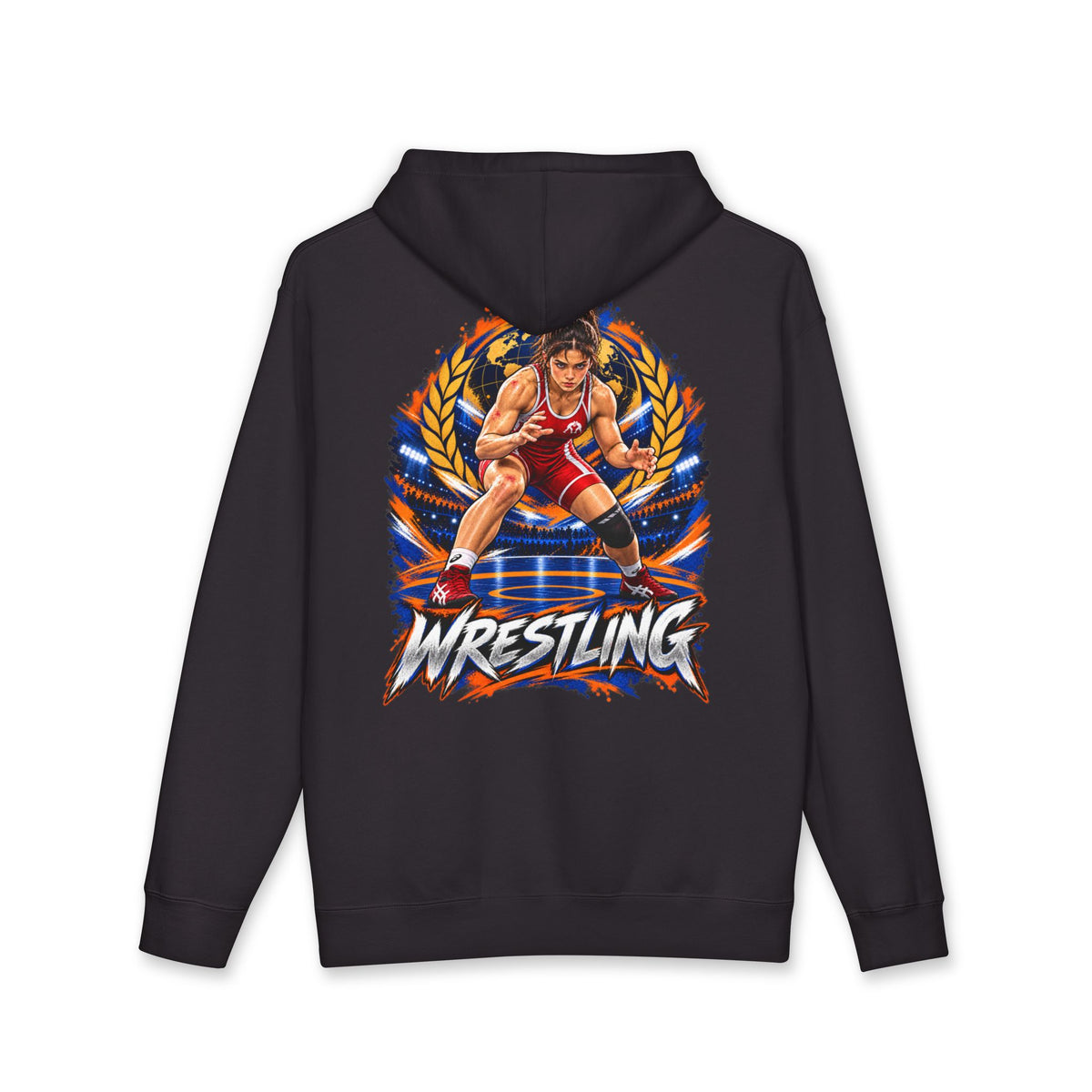 fighters 2.0 hoodie woman wrestling