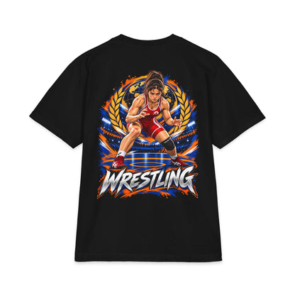 Fighters 2.0 t-shirt woman wrestling