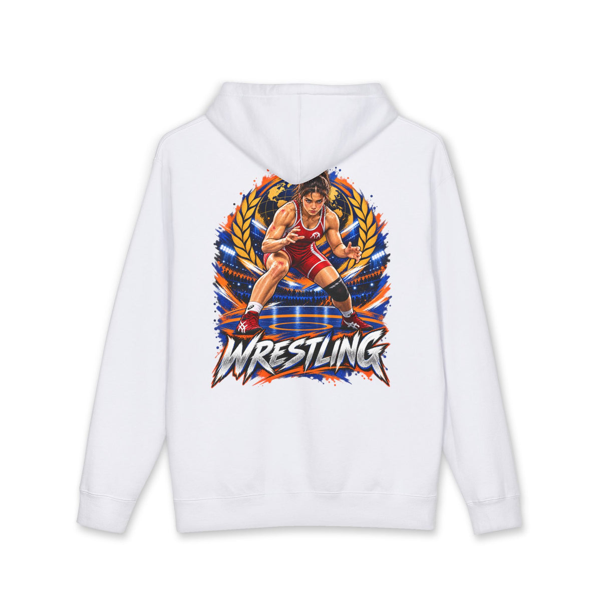 fighters 2.0 hoodie woman wrestling