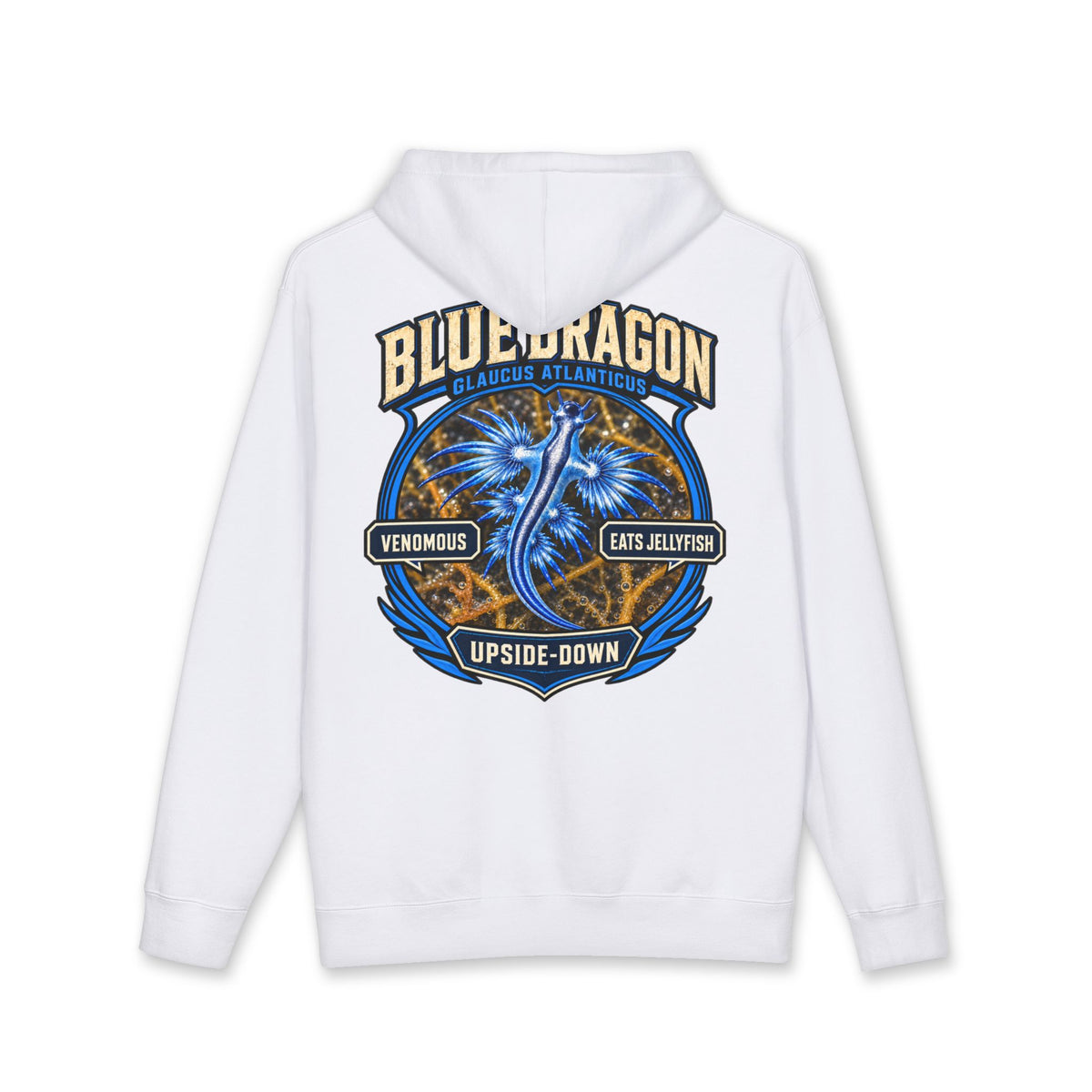 Stranger animals hoodie blue dragon