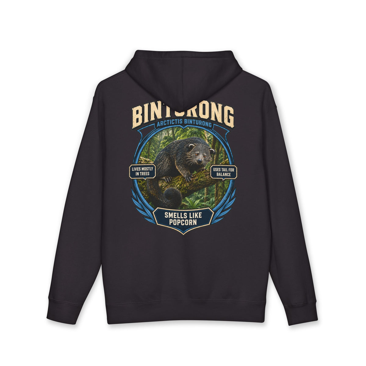 Stranger animals hoodie binturong