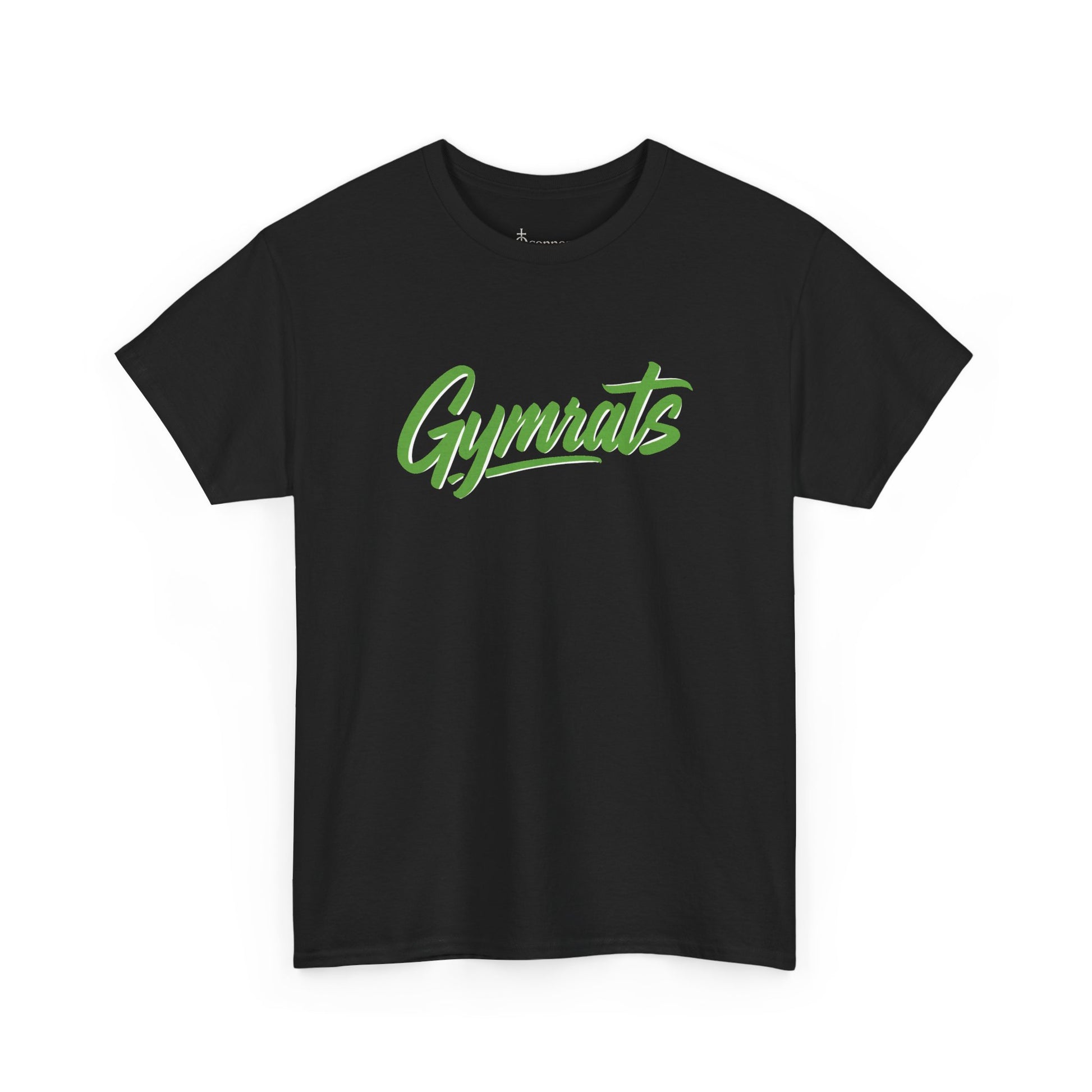 Emerald Beast cotton t-shirt front view black with Gymrats logo - anime gym apparel