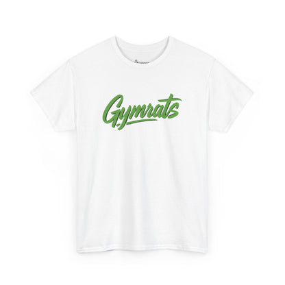 Emerald Beast cotton t-shirt front view white with Gymrats logo - anime gym apparel