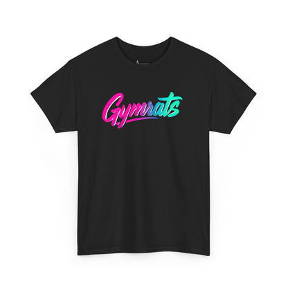 Golden Claw cotton t-shirt front view black with Gymrats logo - anime gym apparel
