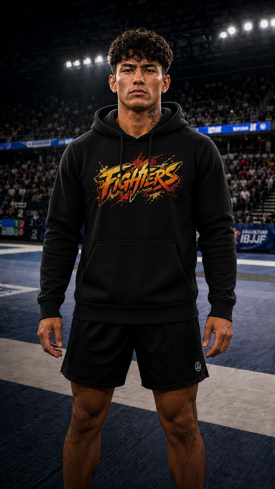 Men wearing Grappling anime hoodie - O'Connor Fighters collection