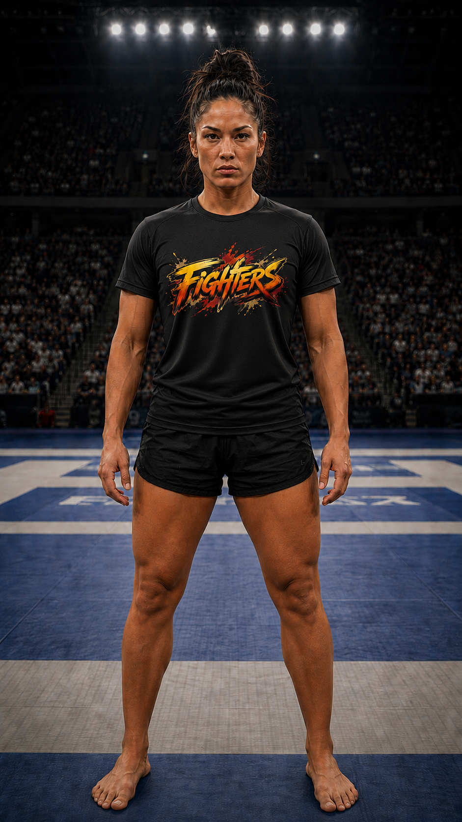 Women wearing Grappling anime performance-tee - O'Connor Fighters collection