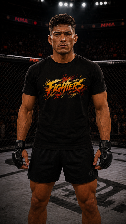 Men wearing MMA anime cotton-tee - O'Connor Fighters collection