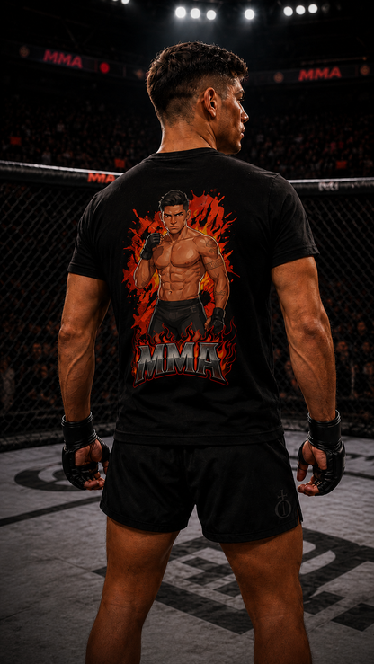 Men wearing MMA anime cotton-tee - O'Connor Fighters collection