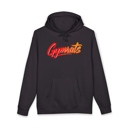 Wild Ember hoodie front view black with Gymrats logo - anime gym apparel